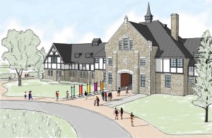 A rendering of the Duke Farms barn. A rendering of the Duke Farms barn.