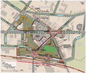 Concept plan for Bloomfield's town center redevelopment. Concept plan for Bloomfield's town center redevelopment.