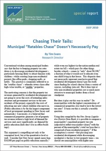 Chasing Their Tails: Municipal Ratables Chase Doesn't Necessarily Pay