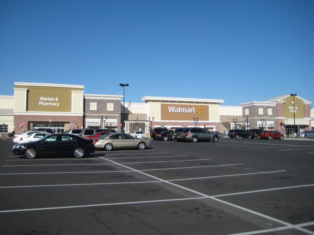 Cooper Towne Center WalMart facade detailing