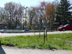 One of many transit stops along the greenway route. Photo: Jay Watson